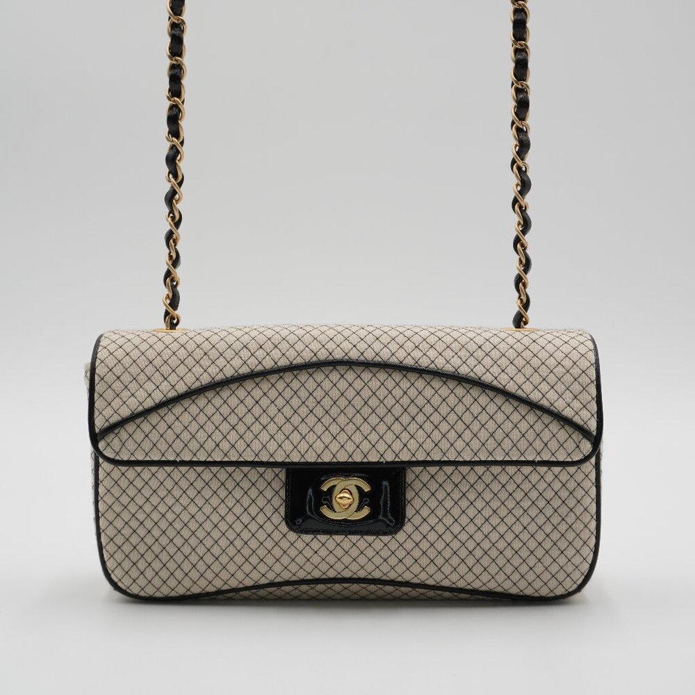 SOLD Pre-owned CHANEL East West Jersey Flap Bag